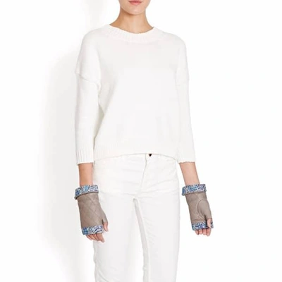 Shop Gizelle Renee Page Grey Leather Gloves With Bc Liberty Tana Lawn