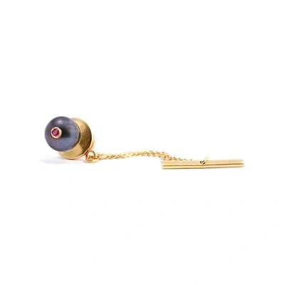 Gucci Peacock Pearl & Ruby Tie Pin