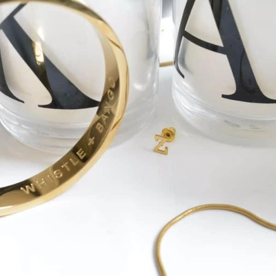 Shop Whistle + Bango Big Letter Earrings 18ct Gold Plated - Initial Z