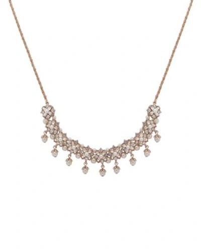 Marchesa Collar Necklace, 16" In Gold/clear