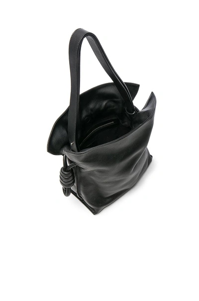 Shop Loewe Flamenco Knot Bag In Black.