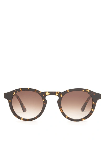 Thierry Lasry Courtesy Round-frame Acetate Sunglasses In Black Multi