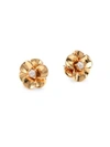 Kate Spade Shine On Flower Stud Earrings In Gold