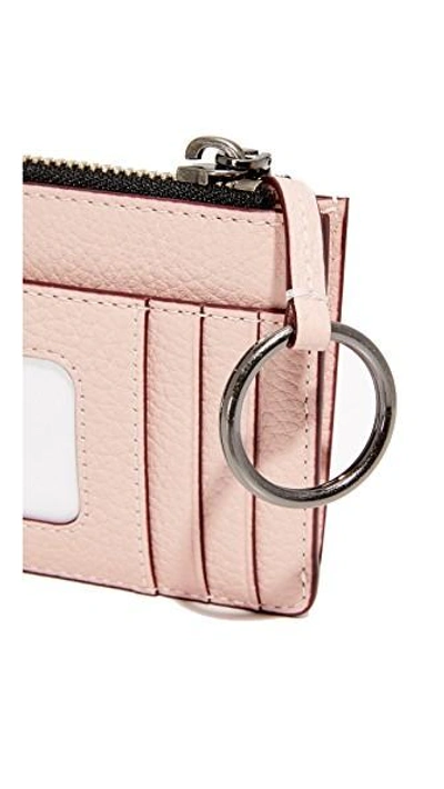 Shop Marc Jacobs Top Zip Multi Wallet In Pale Pink