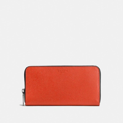 Shop Coach Accordion Wallet In Vintage Orange
