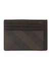 BURBERRY Smoke Check Leather Cardholder