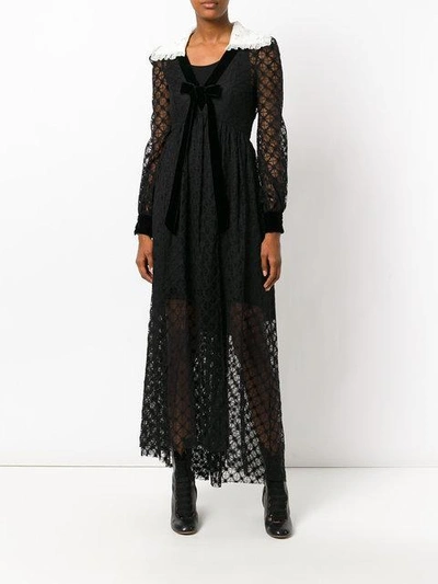 Shop Philosophy Di Lorenzo Serafini Sheer Lace Dress - Black