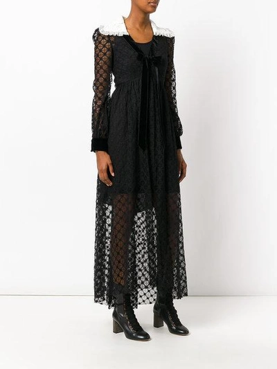 Shop Philosophy Di Lorenzo Serafini Sheer Lace Dress - Black