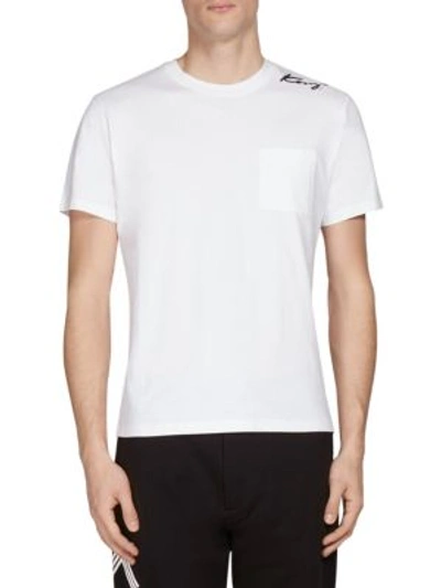 Kenzo Signature Print Tee In White