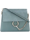 Chloé Faye Shoulder Bag In Blue