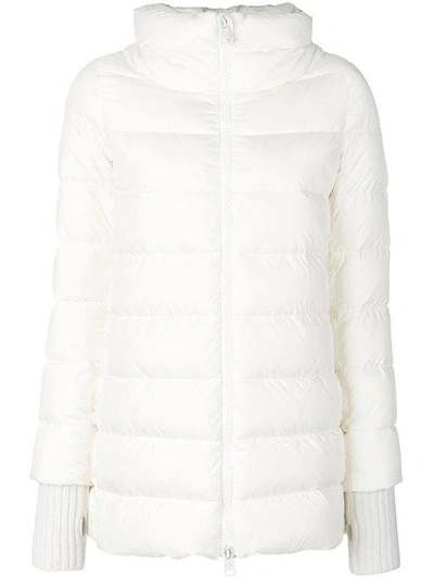 Shop Herno Puffer Jacket In White