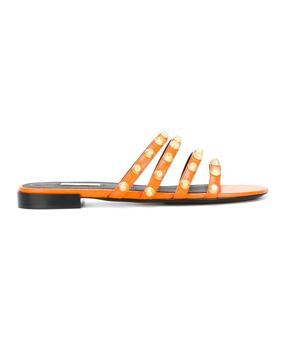 balenciaga orange sandals