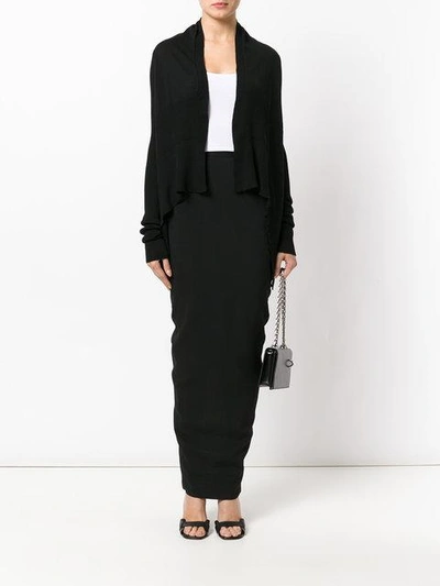 Shop Rick Owens Short Wrap Cardigan