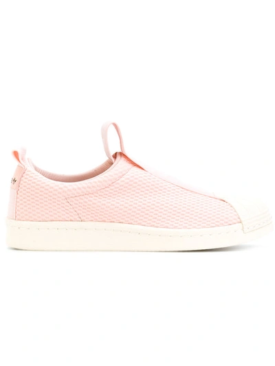 Adidas Originals Superstar Bw Slip-on Sneakers In Pink