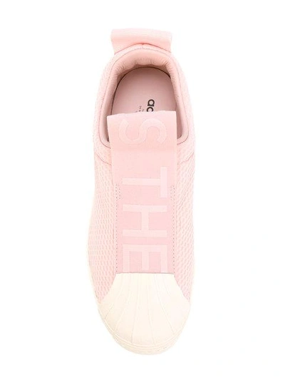 Shop Adidas Originals Superstar Slip In Pink