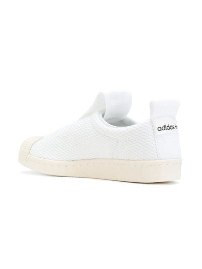 Shop Adidas Originals Superstar Slip-on Sneakers In White