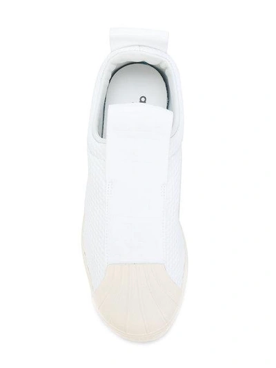 Shop Adidas Originals Superstar Slip-on Sneakers In White