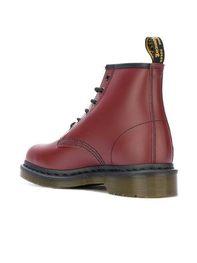Shop Dr. Martens' 101 Smooth Boots In Red