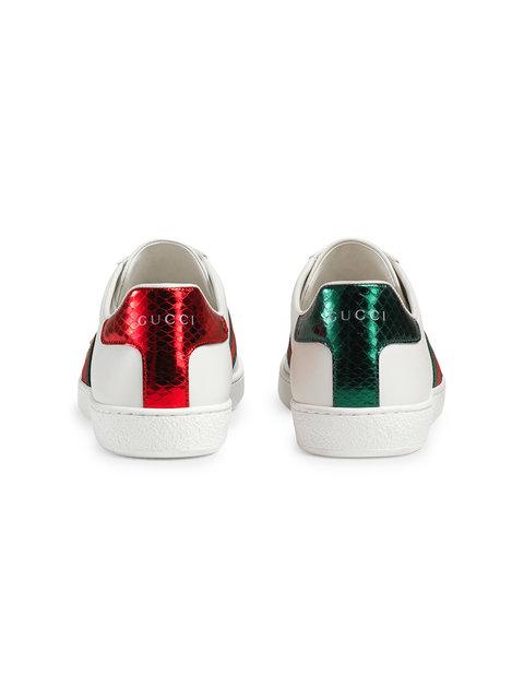 gucci bee ace trainers