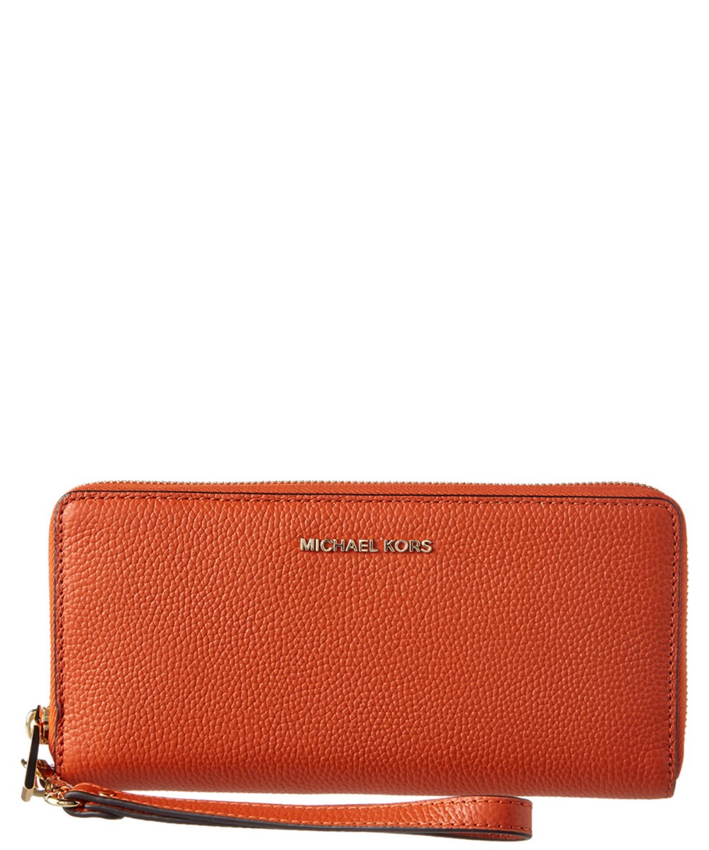 michael kors wallet orange