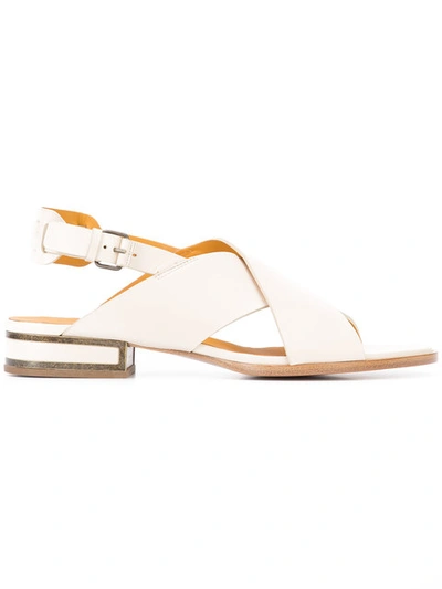 Veronique Branquinho Cross Strap Sandals