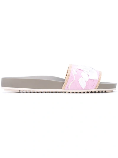 Shop Fendi Rosa Slides - Pink & Purple