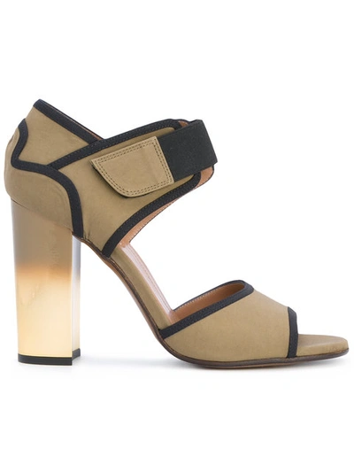 Shop Marni Ombré Heel Technical Sandals - Green