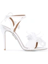 AQUAZZURA AQUAZZURA FLORA SANDALS - WHITE,FLOHIGS0SATFFF12065491