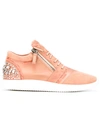 GIUSEPPE ZANOTTI CRYSTAL EMBELLISHED SNEAKERS,RS711600412076601