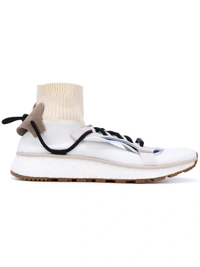 Shop Adidas Originals Run Sock Sneakers In White