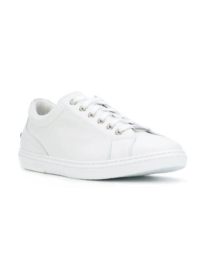Shop Jimmy Choo Cash Sneakers In White