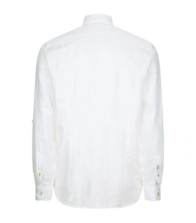 Shop Ted Baker Laavato Linen Shirt In White