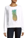 WILDFOX Graphic Printed Long Sleeve Pullover,0400092825846