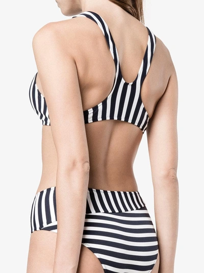 Shop Araks Striped Joy Bikini In Blue