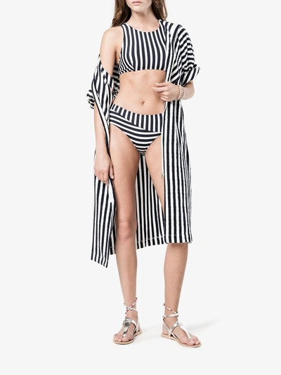 Shop Araks Striped Joy Bikini In Blue