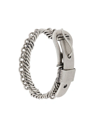 Maison Margiela Buckle Chain Bracelet - Grey