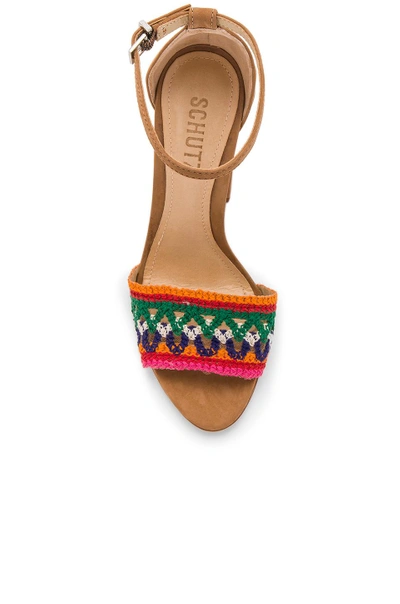 Shop Schutz Joannas Heel In Desert & Multi