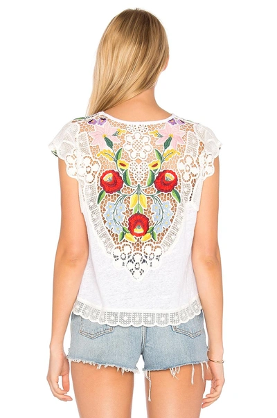 Shop Generation Love Maria Embroidered Tee In White