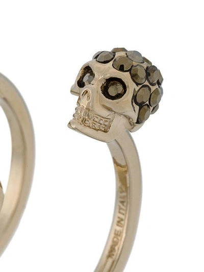 Shop Alexander Mcqueen Skull Ring In 7285