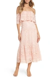 BB DAKOTA KATIE LACE MIDI DRESS,NDBH208504