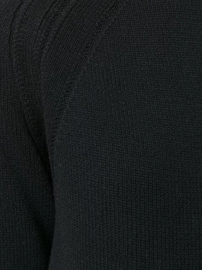 Shop Helmut Lang Ruffle Sleeve Jumper - Black