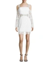 THREE FLOOR Angelic Cold-Shoulder Lace Dress