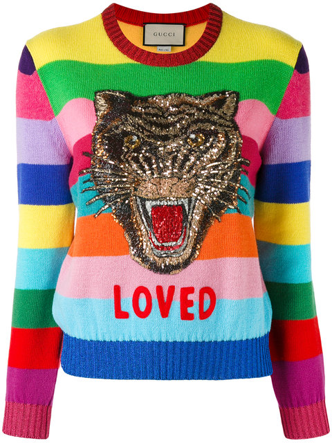 Gucci Wool Sweater With Embroidery In 