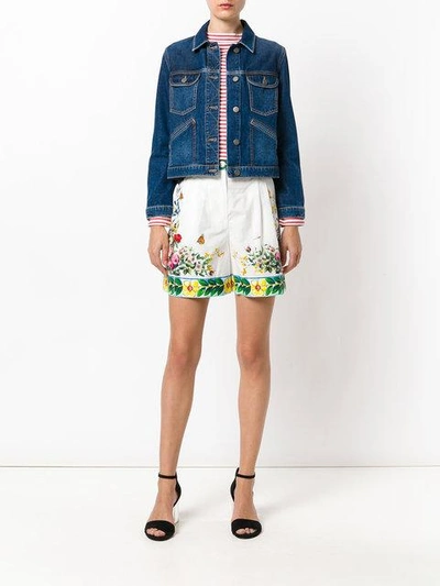 Shop Dolce & Gabbana Majolica Print Shorts - Multicolour