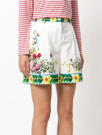 Shop Dolce & Gabbana Majolica Print Shorts - Multicolour