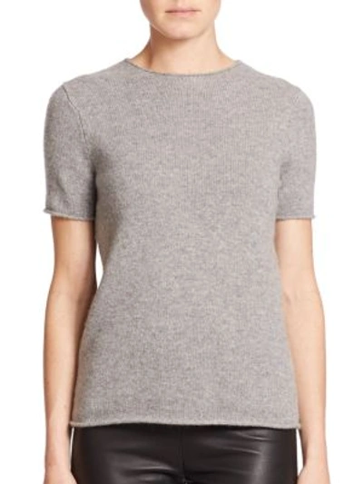 Shop Theory Tolleree Cashmere Tee In Grey