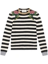 GUCCI EMBROIDERED MERINO CASHMERE KNIT TOP,434158X9D4412146688