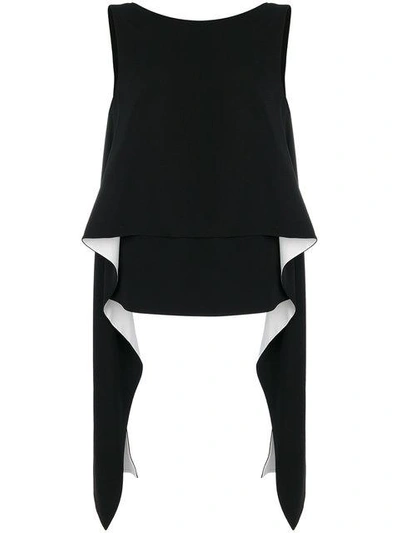 Shop Givenchy Draped Panel Sleeveless Top