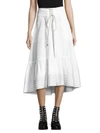 3.1 PHILLIP LIM Victorian-Waist Poplin Skirt