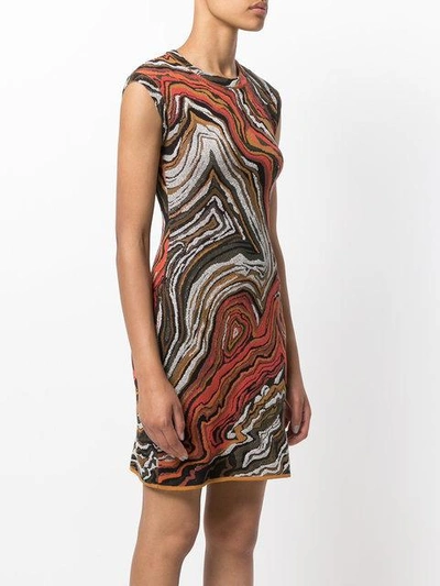 Shop M Missoni Abstract Print Knitted Dress